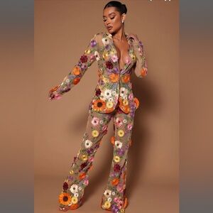 Celena 3D Floral Suit